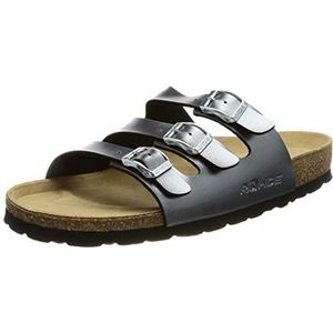 Rohde Alba klassieke sandalen, zomerschoenen, pantoffels, kurk-voetbed, grafiet 83, 40 EU