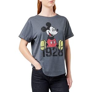 Disney Vrouwen Mickey Mouse Jaar T-shirt, Dark Heather, L UK