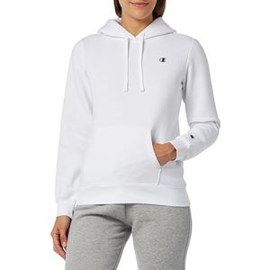 Champion Legacy Basics W-Light Powerblend fleece sweatshirt met capuchon voor dames, Wit, XL