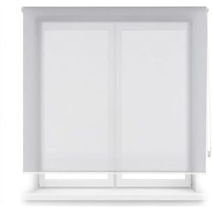 ECOMMERC3 | Premium screen blind maat 60 x 240 cm, rolgordijn met slang 38 mm, stofmaat 57 x 235, eenvoudige installatie, grijs