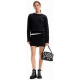 Desigual - Sweatshirt - Met Strasslogo - Lange Mouwen - Ronde Hals