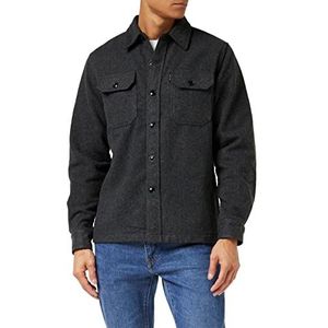 Schott NYC Herenoverhemd, houtskool, L