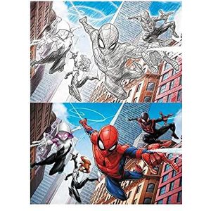 Prime 3D Marvel Spiderman Multi-Universum-puzzel, 150 stukjes, meerkleurig