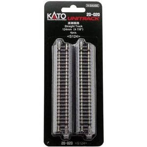 Kato 78003 Noch N spoor recht 124 mm set van 4