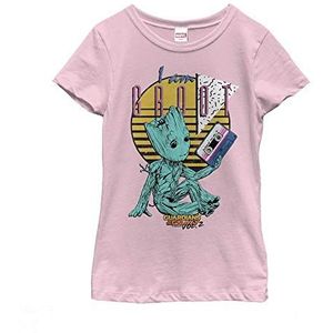 Marvel Girl's Guardians Of The Galaxy vol. 2-90's Groot Short Sleeve T-Shirt T-Shirt lichtroze 152