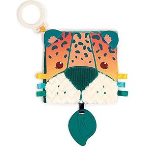 LUDI - Jungle activiteitenboek - Met 7 sensorische activiteiten - Vanaf 3 maanden - Baby Awakening - Ontwikkelt Ontdekking, Aanraking & Welzijn - Zachte materialen & Verschillende texturen +