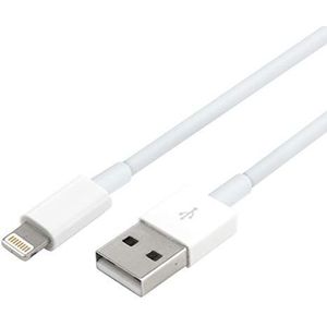 Waytex 11205 USB 2.0 kabel voor iPhone 5/6, 1 m, wit