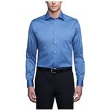 Van Heusen - Herenjurk - Dusty Blue - Regular Fit - Flexibele Kraag - Effen Smokinghemd