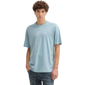 TOM TAILOR Denim T-shirt voor heren, 27840, lichtgrijs mint, S