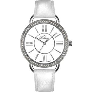 Bellevue Analoog digitaal horloge voor dames, automatisch, met niet-toepasbare armband, S0367507, Meerkleurig, Strepen