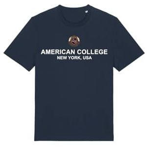 AMERICAN COLLEGE USA T-shirt, marineblauw, 16 jaar, casual, Blauw, 16 Jaar