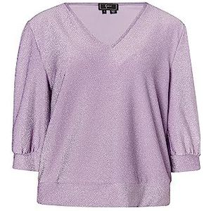 NALLY dames glitter shirt, paars, S