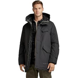 G-STAR Vodan gewatteerde parka met capuchon voor heren, Zwart (dk zwart D22713-A281-6484), L