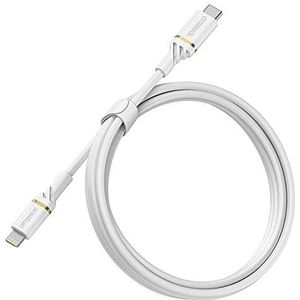 OtterBox Versterkte USB-C naar Lightning Cable, MFi Certified, snellaadkabel voor iPhone en iPad, ultrarobuust, buig- en buigzaam getest, 1m, Wit