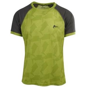 Ande M33033F-5910 New Pertusio Fant Heren T-Shirt Lime/Antraciet Maat S, limoen/antraciet, S