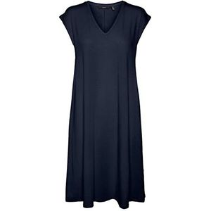 VERO MODA VMMARIJUNE SL Knee Jurk JRS Jurk, Navy Blazer, S, navy blazer, S
