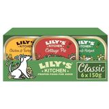 Lily's Kitchen Natvoer voor Volwassen Honden 6 x dienblad 150g - Classic Dinner Multipack