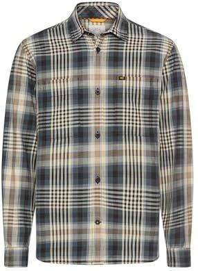 camel active - Longsleeve Shirt - Asfalt - Kentkraag - Borstzakken