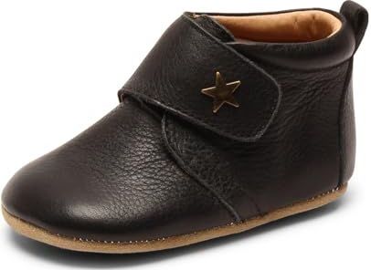 Bisgaard Leren Slippers - Zwart m. Ster - Bisgaard - 18 - Leren schoenen