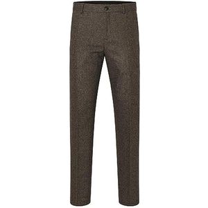SELETED HOMME Slhslim-ISAC Brown Struc TRS B Noos, Brownie., 56
