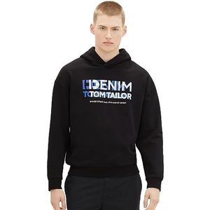 TOM TAILOR Denim Sweatshirt voor heren, 29999 - Black, XS