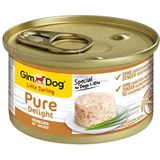 GimDog Pure Delight kip - Eiwitrijke hondensnack, met mals vlees in heerlijke gelei - 12 blikken (12 x 85 g)