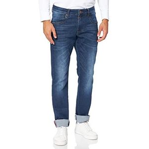 Timezone Heren Slim ScottTZ Jeans, Eclipse Blue Wash (3466), 31