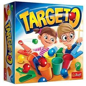Trefl, Targeto, familiespel, doelschietspel, katapultschieten, gezelschapsspel voor volwassenen en kinderen vanaf 5 jaar, 2196 gekleurd