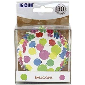 PME BC828 papieren bakvormen ballonnen, met folie bekleed