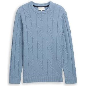 TOM TAILOR heren trui, 28800 - Faded Denim Blue, XL