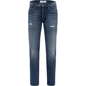 BRAX Heren Style Curt Tribute to Blue Jeans, Geborduurd blauw gebruikt, 38W / 34L