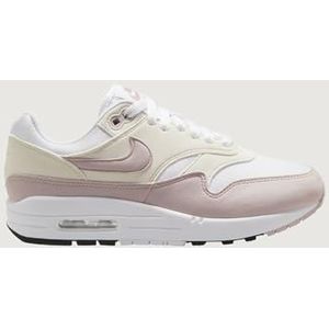 Nike Air Max 1 sneakers voor dames, 38,5 EU, White Platinum Violet Phantom White, 38.5 EU