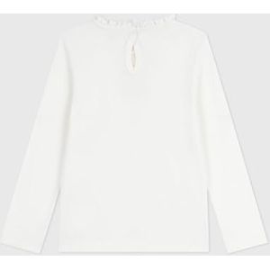 Petit Bateau T-shirt voor kinderen, lange mouwen, van effen katoen, Marshmallow, 3 Jaren