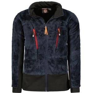 Geographical Norway Uliste Heren Dikke Fleece Warme Ritssluiting - Sweatjack Winter Warm Heren Zacht - Sweatshirt met Lange Mouwen - Ideaal Herfst Winter (Marineblauw), Marineblauw, S