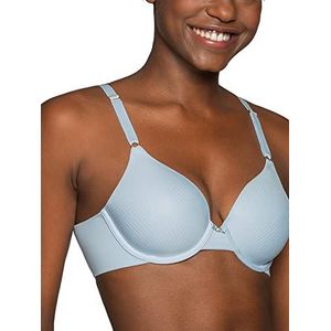 Vanity Fair Women's Beauty Back Smoothing Minimizer BH, minimaliseert buste lijn tot 3,8 cm, niet-gewatteerde cups tot H, Beugel - Hinting Blauwe Streep, 85E