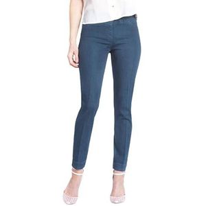 SLIM-SATION Women's Wide Band Pull On Ankle Pant with Tummy Control, 18, Denim