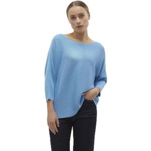 VERO MODA Gebreide trui voor dames, Bonnie Blue/Detail:w. Melange, S