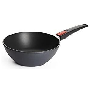 Woll Diamond Lite Wok- en roerpan, inductief, Ø 24 cm, 9 cm hoog, geschikt voor alle warmtebronnen, gegoten aluminium, antiaanbaklaag, ovenbestendig, antraciet