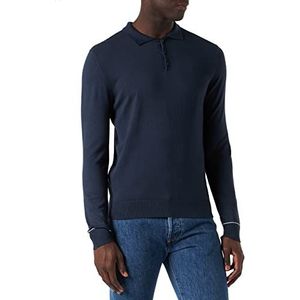 Mexx Tylor Fine Knit Polo Sweater voor heren, Donkerblauw, M