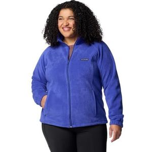 Columbia Womens Benton Springs Fleecejack, volledige rits, blauw (Clematis Blue), Large