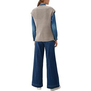 s.Oliver - 2121132 - Gebreide Pullunder - Bruin - Dames