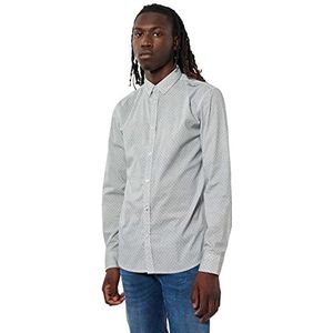 Kaporal Heren overhemd TAJ-kleur kaki maat, Wit, S