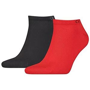 Calvin Klein Sneakers voor heren, Calvin Klein casual voering sokken van 2 stuks, Rood, 43