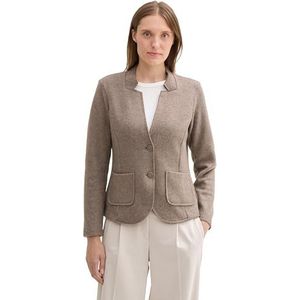 TOM TAILOR Damesblazer, 16569 - Cashew Beige Melange, XL
