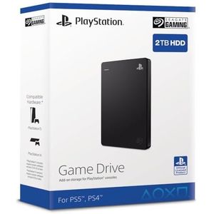 Seagate Game Drive voor PS4 en PS5, 2 TB, draagbare externe harde schijf, compatibel met PS4 en PS5 (STGD2000200)