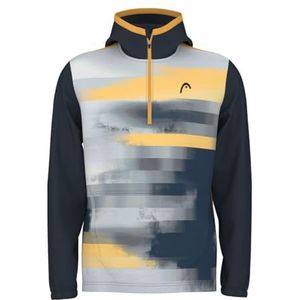 HEAD TOPSPIN Hoodie Men, Navy/Geel
