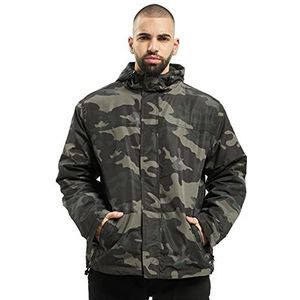 Brandit Windbreaker Frontzip Jacket voor heren, camouflage (dark camo), S