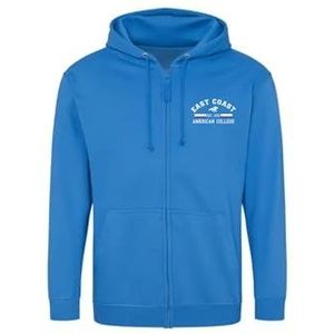 AMERICAN COLLEGE USA Sweatshirt Sweatshirt Print Warme Kleding Uniseks Mannen en Vrouwen Casual Model ACSZW2 Indigo S, Indigo, S