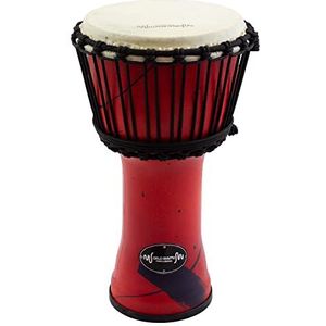 World Rhythm MDJ001-RD geitenleer PVC djembe trommel 22,9 cm (9 inch) rood