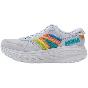 HOKA ONE ONE Bondi L Embroidery Wandelschoenen voor volwassenen, Arctic Ice Atlantis, 38 2/3 EU